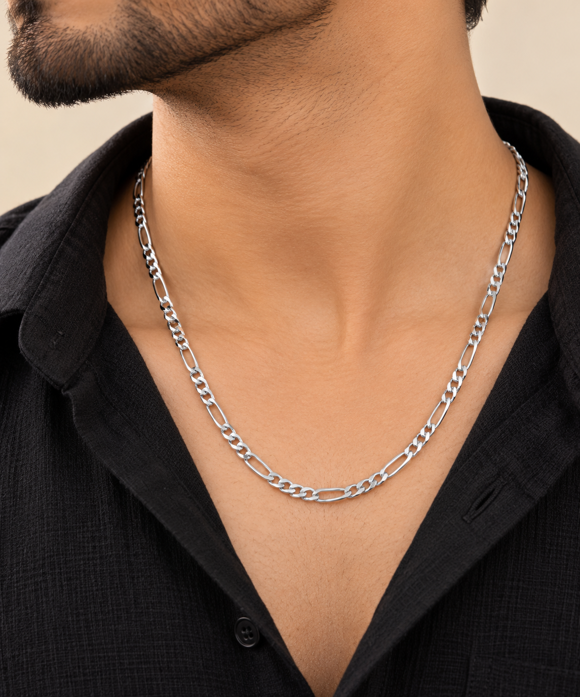 925 Sterling Silver Triple Sachin Chain
